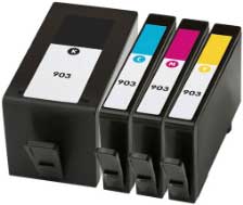 ✓ Pack 4 cartouches compatibles HP 903XL couleur pack en stock